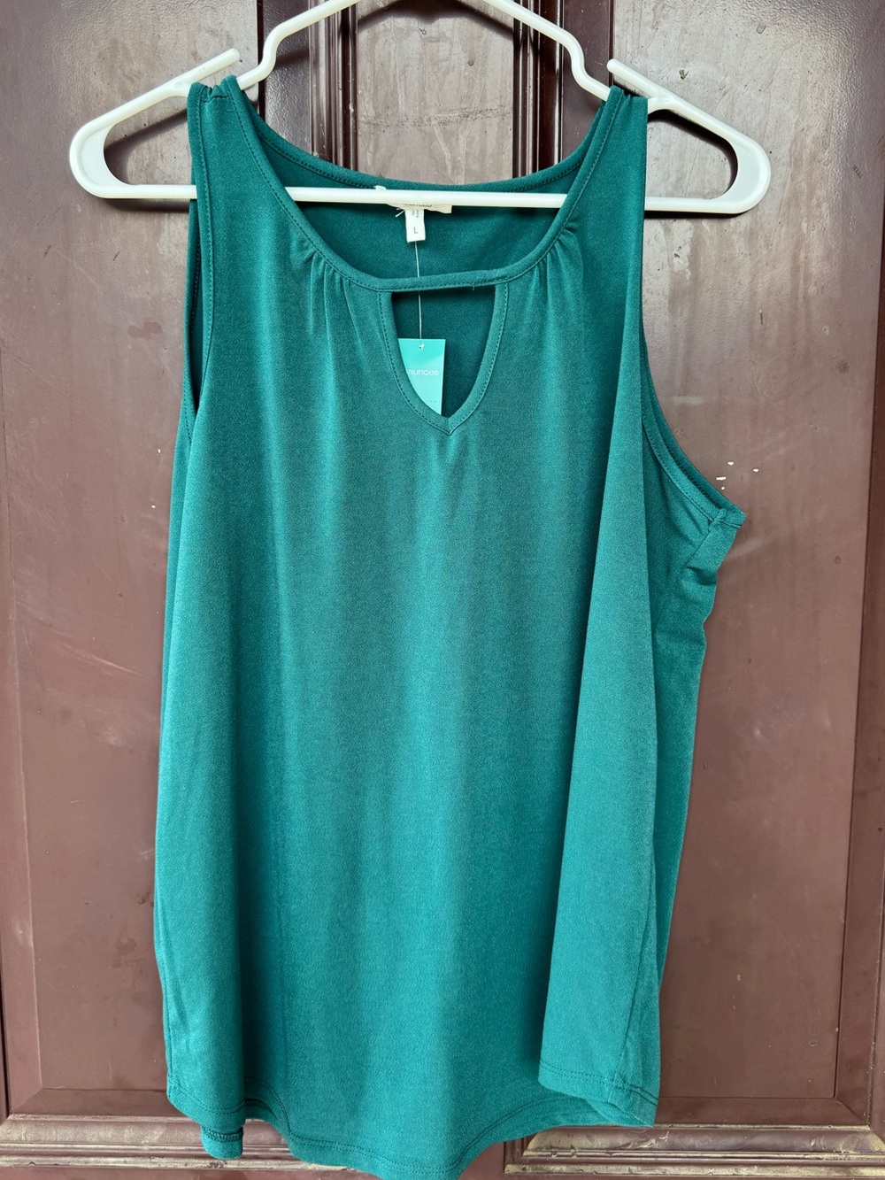 Maurice’s Sleeveless Teal Keyhole Tank Top - Women